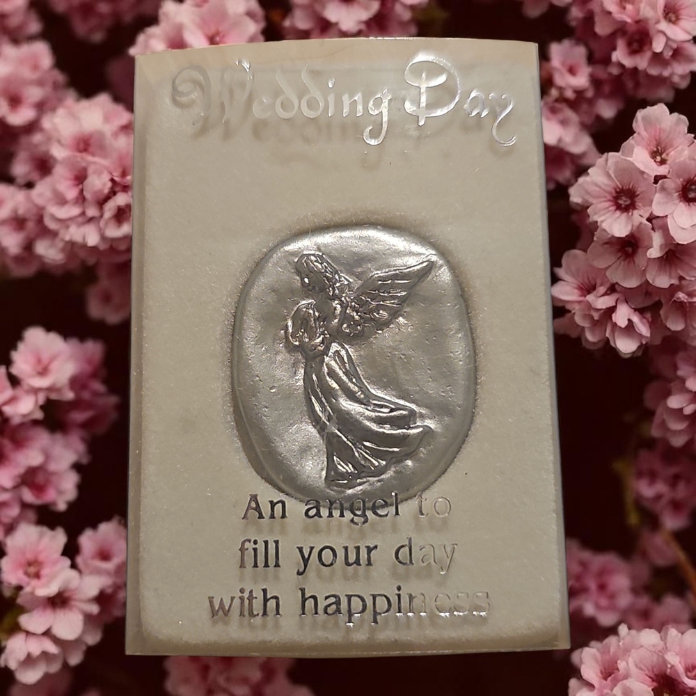 Russ Berrie Silver Angel Token